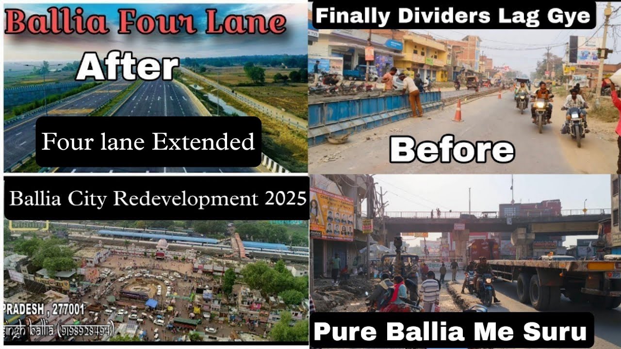 Ballia Banne Ja raha hai Smart City Four Lane Ke Saath❤️| Biggest Update 😱 | #youtube #vlog #ballia