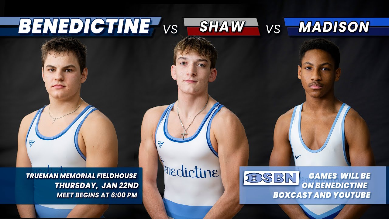 Benedictine Wrestling vs Shaw vs Madison