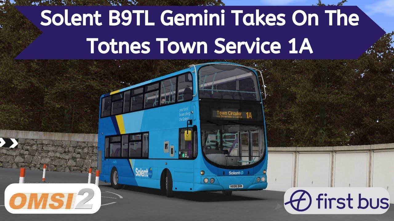 OMSI 2 | Solent BP Volvo B9TL Gemini Takes On The Totnes Town Bus 1A