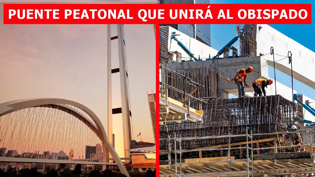 Puente peatonal que unirá al Obispado con la Torre Rise