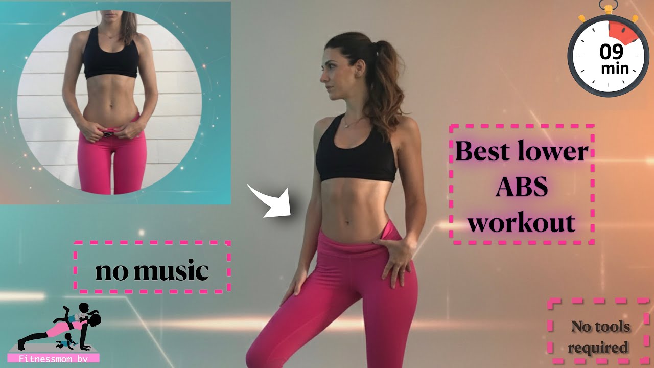 NO MUSIC 8MIN Best lower ABS workout!Lower belly fat and get strong ABS!At home!No tools!