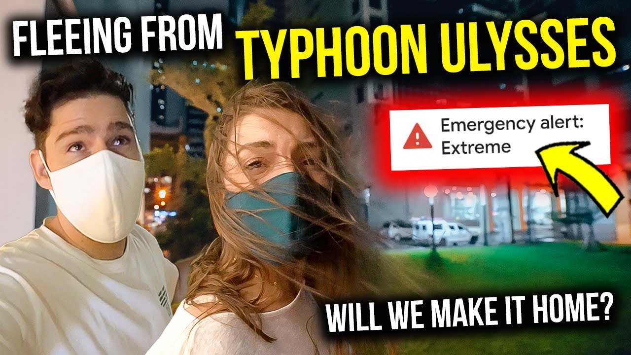 Foreigners caught in TYPHOON ULYSSES - this was SCARY!