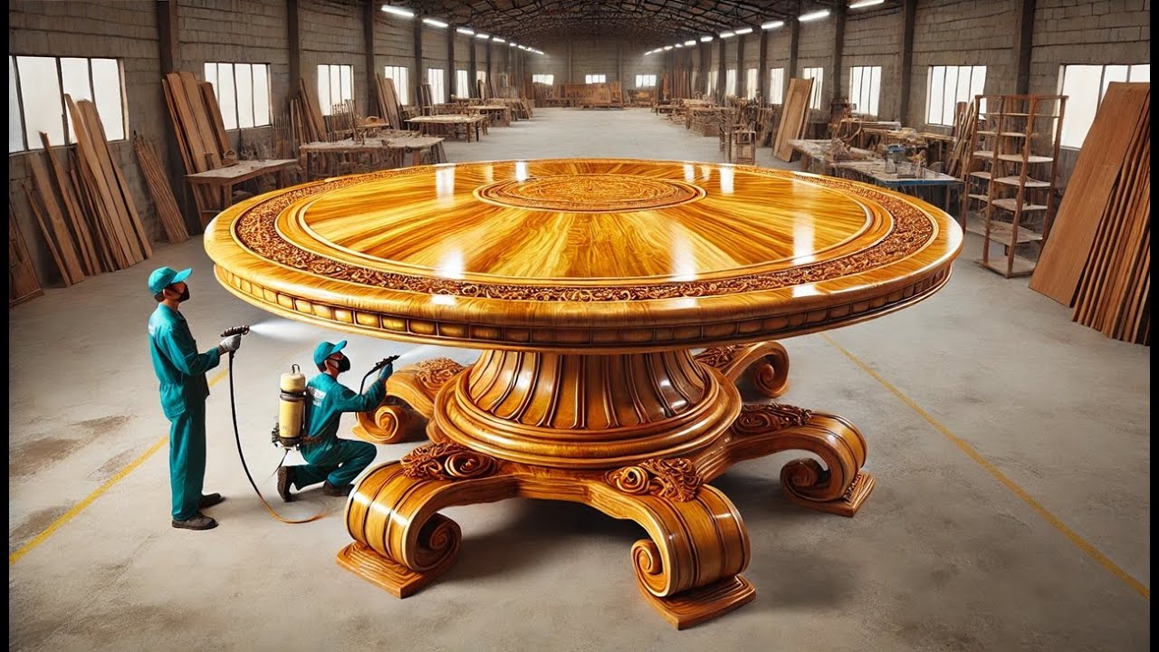 The Journey of Building an Emotional Wooden Dining Table - Masterpiece Art From Passion of Craftsman