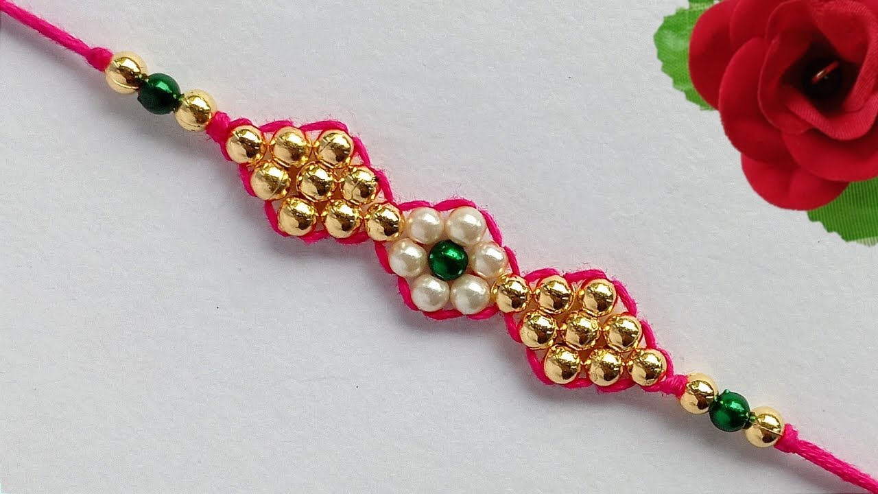 Easy rakhi || Rakhi making ideas at home || How to make easy rakhi || Woolen rakhi || Handmade rakhi