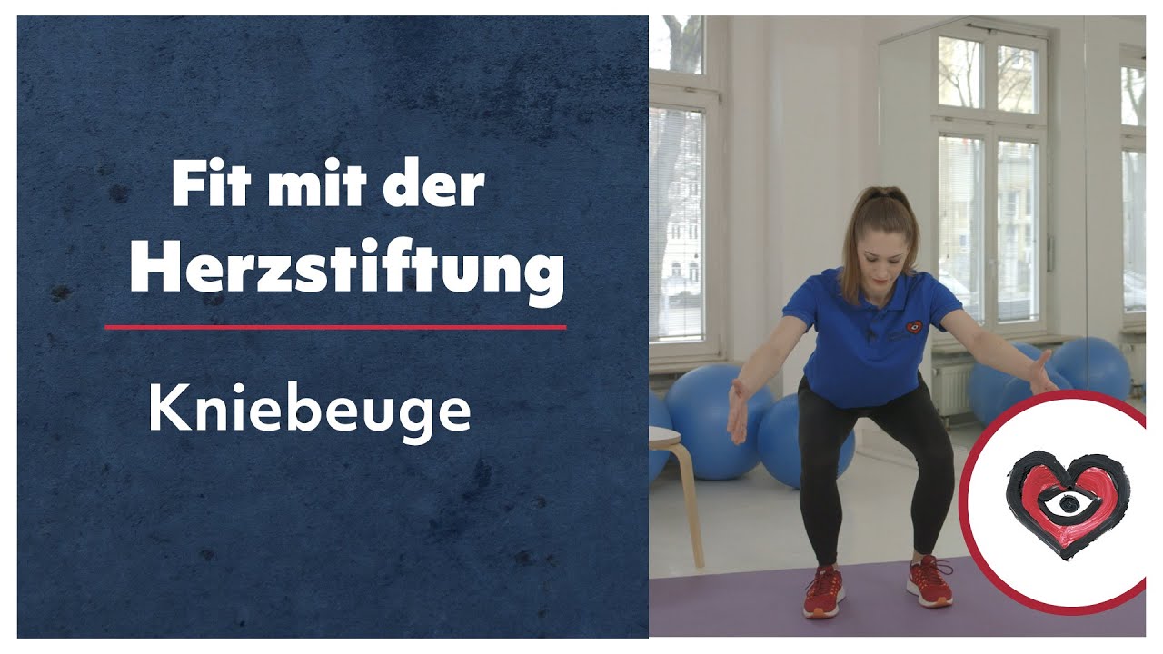 Fit mit der Herzstiftung - Kniebeuge