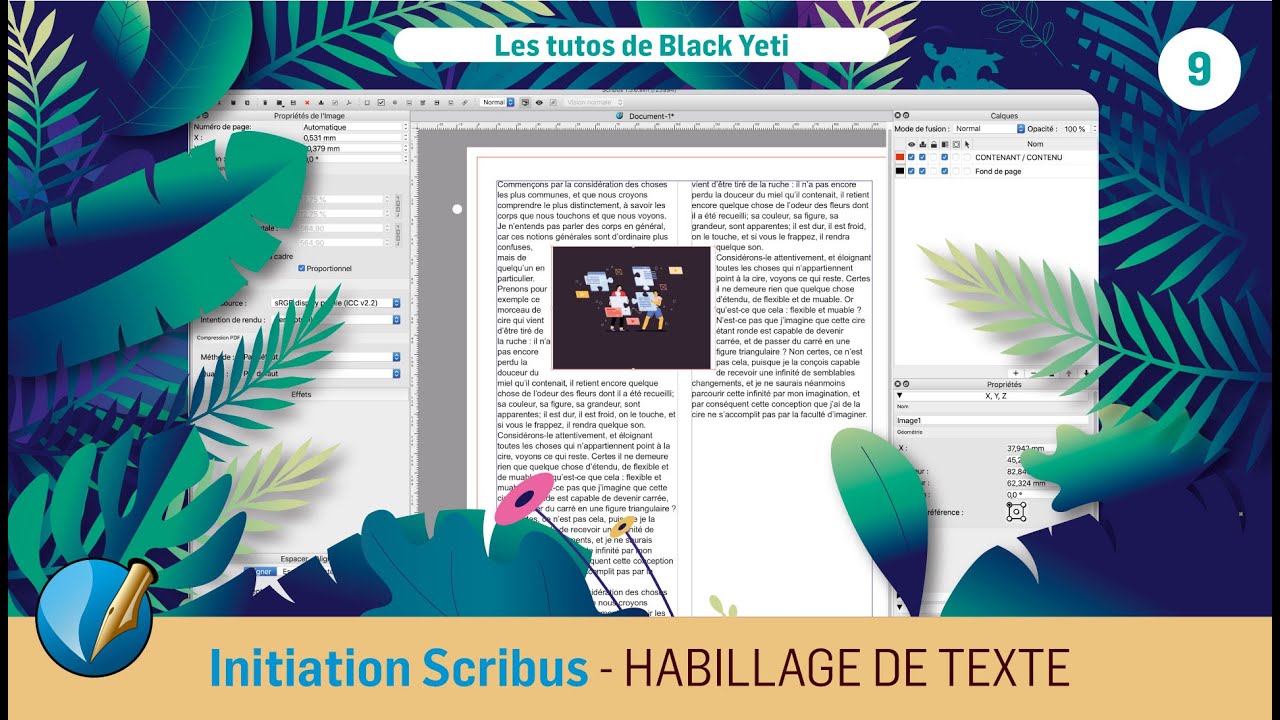 Initiation à SCRIBUS • 9 - HABILLAGE DE TEXTE