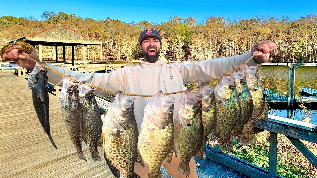 I've NEVER SEEN Crappie THIS LOADED! -- Filling The Boat With SLABS For Dinner! (Catch, Clean, Cook)