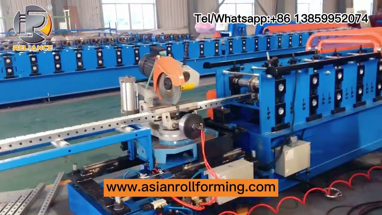 Square Upright Machine for Shelving System with Online Punching
