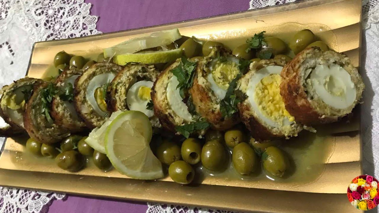 رولي دجاج محشي بالبيض طريقة رائعة ومميزة و وصفة بزاف بنين وسهلة