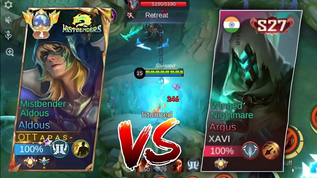 Top Global 4 ALDOUS VS Immortal ARGUS!!🔥 Who will will??👀 (Super hard match, must watch)