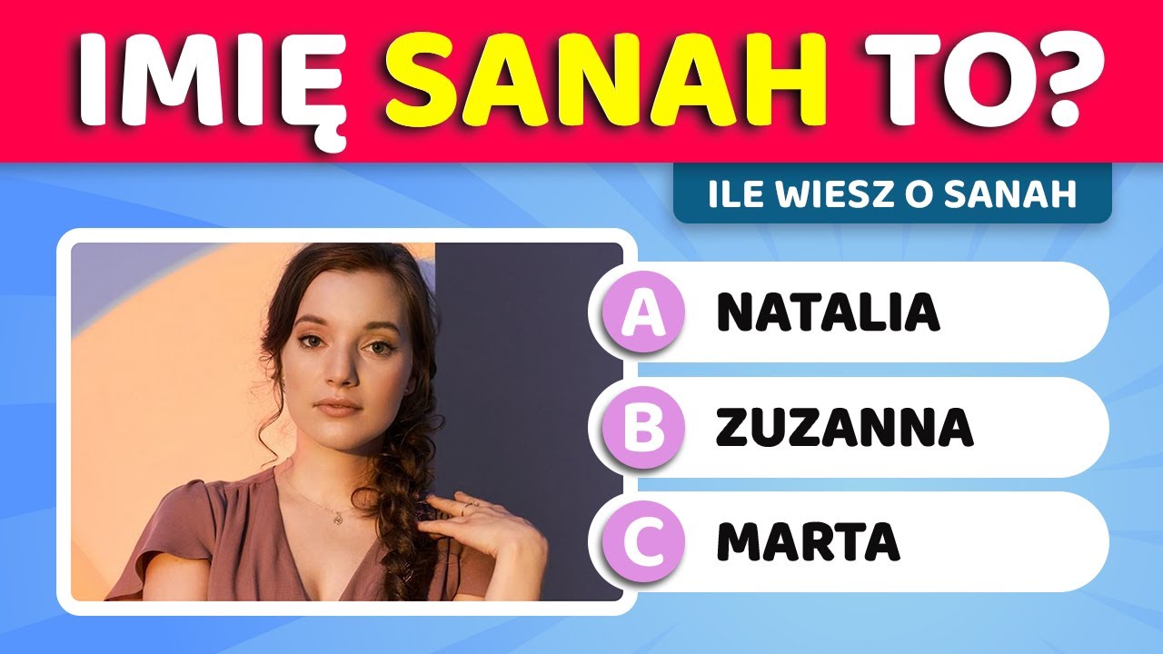 Szybki Quiz o Sanah 👩🎤 Tylko prawdziwy fani odgadną wszystko! Sprawdź się w tym wyzwaniu!🔥