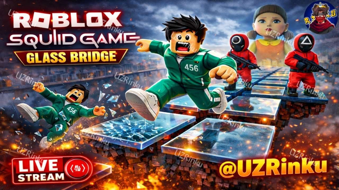 Ek Galat Step = Game Over! | Live Roblox Glass Bridge