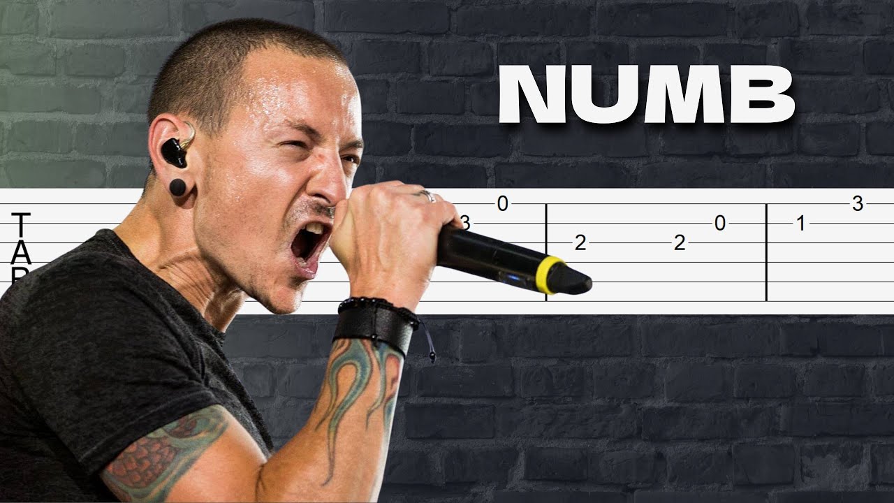 Linkin Park – Numb | Guitar Tab on Screen | Easy to Follow