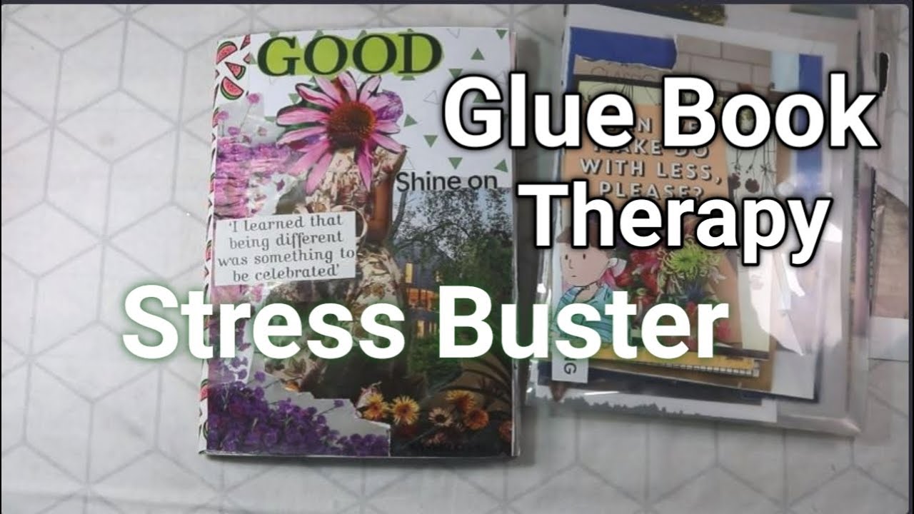 RANDOM GLUE BOOK THERAPY STRESS FREE  Ep 2 #stressrelief #calm