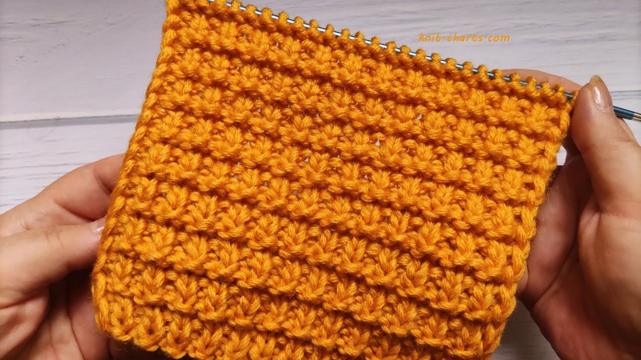Easy Relief Knit Stitch | Einfaches Reliefmuster | Punto Semplice in rilievo| Punto F&aacute;cil en relieve