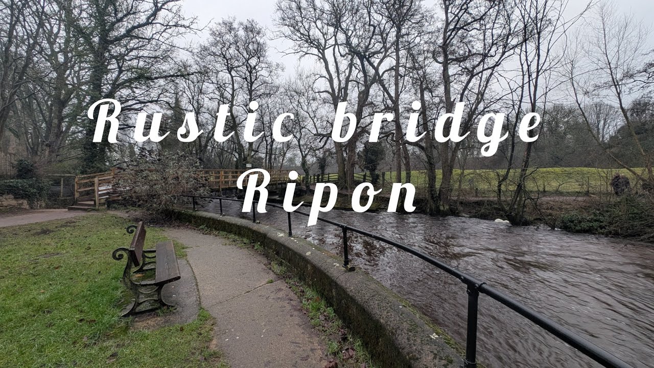 Heading over Rustic bridge here in Ripon North Yorkshire, January 2026 #adventureswithken 