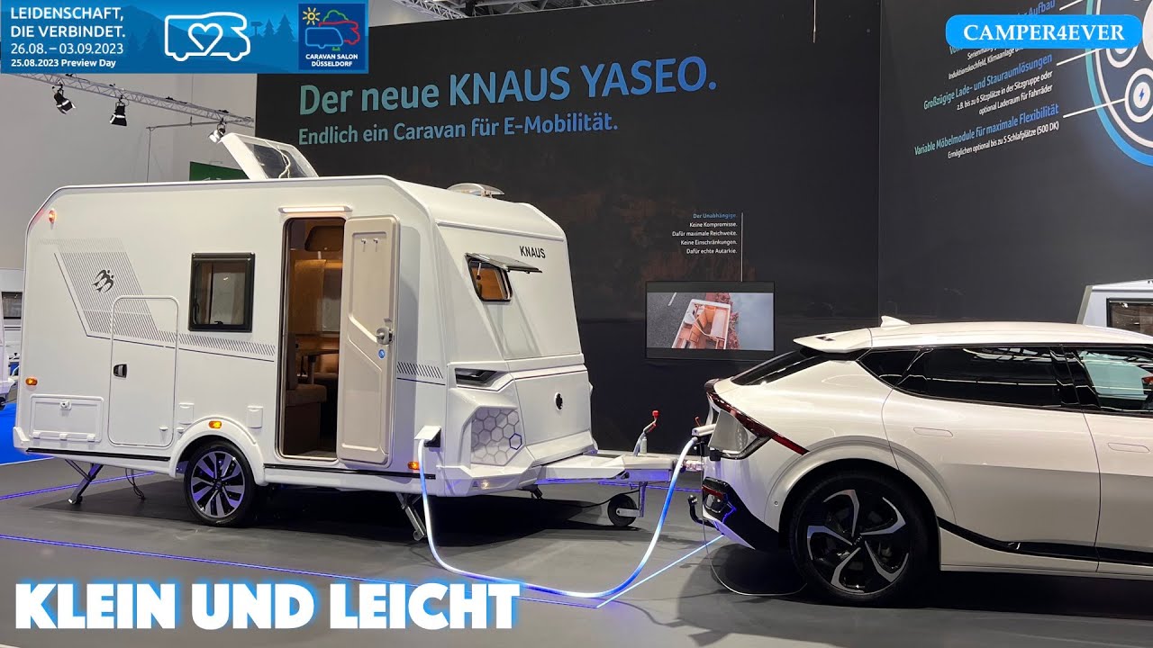 NEU 2024 - Ist das die Camping - Zukunft???  Knaus Yaseo 340 PX I klein und leicht für eMobilität