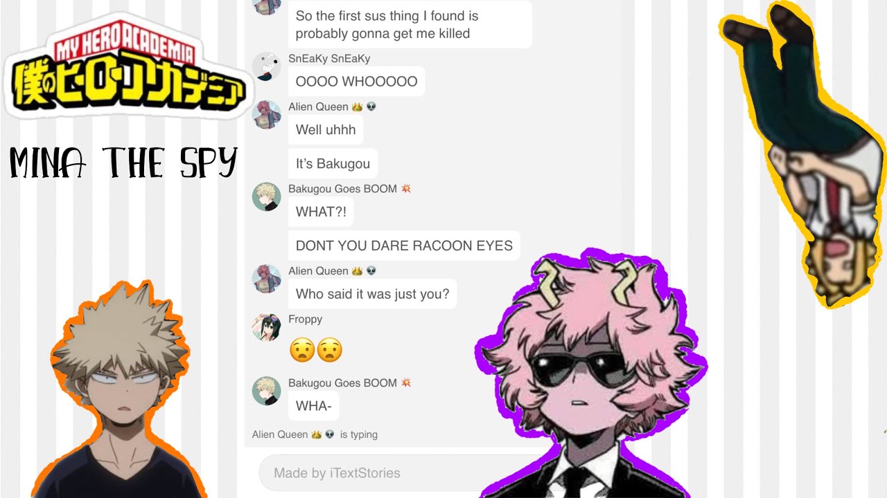 Mina Exposes Some Of Class 1-A's Secrets ||Some KiriBaku, MomoJirou, TodoDeku||BNHA/MHA Text Stories