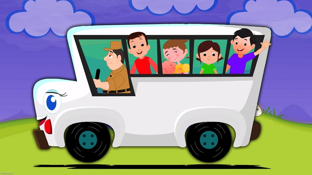 Rodas no ônibus | Rimas para crianças | Canções pré-escolares | Kids songs | Wheels On The Bus