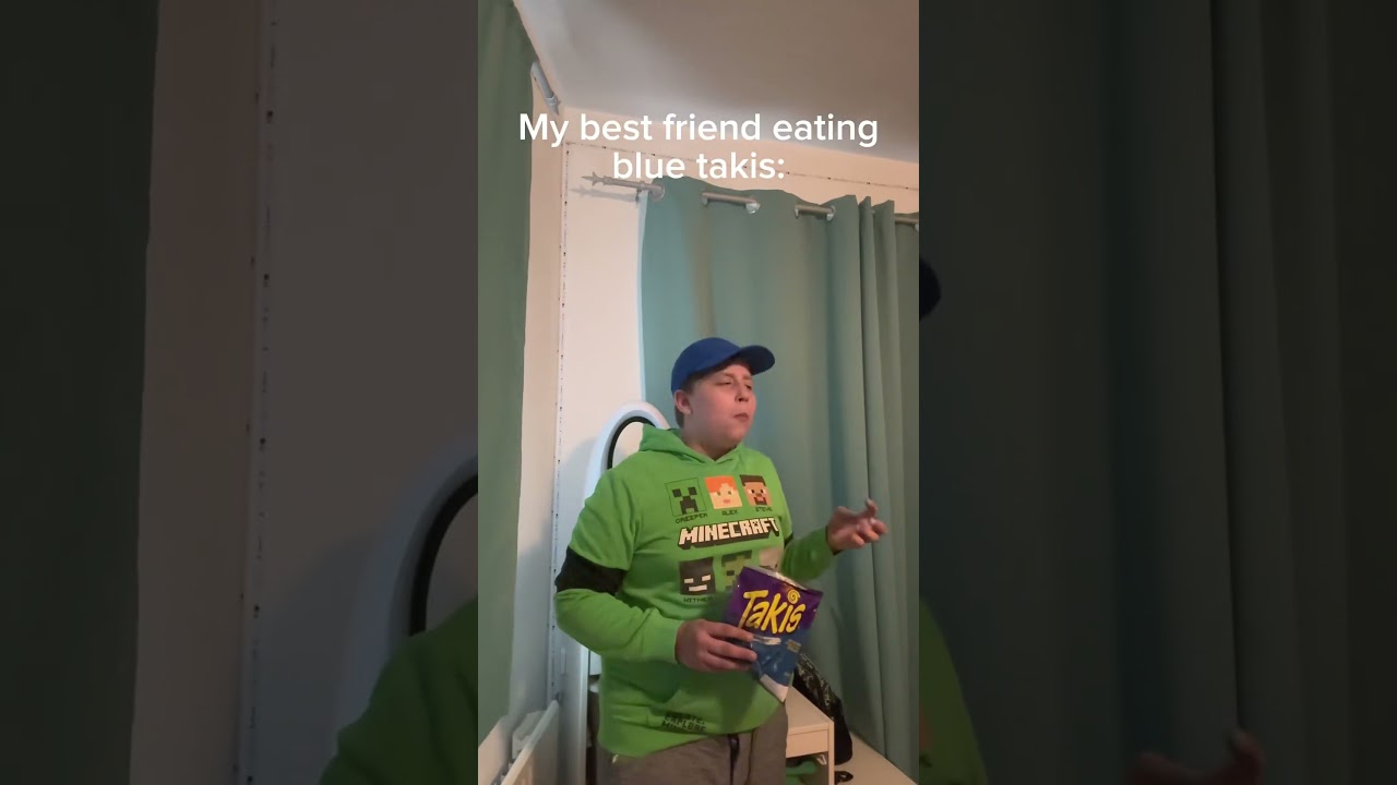 Me VS my best friend VS my sister: eating blue takis: 