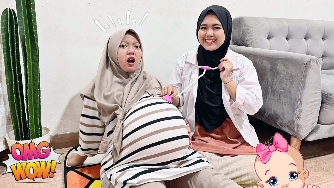 DRAMA LUCU‼️IBU HAMIL MELAHIRKAN DIBANTU DOKTER😭|| BAYI LANGSUNG BISA JALAN😮‍💨