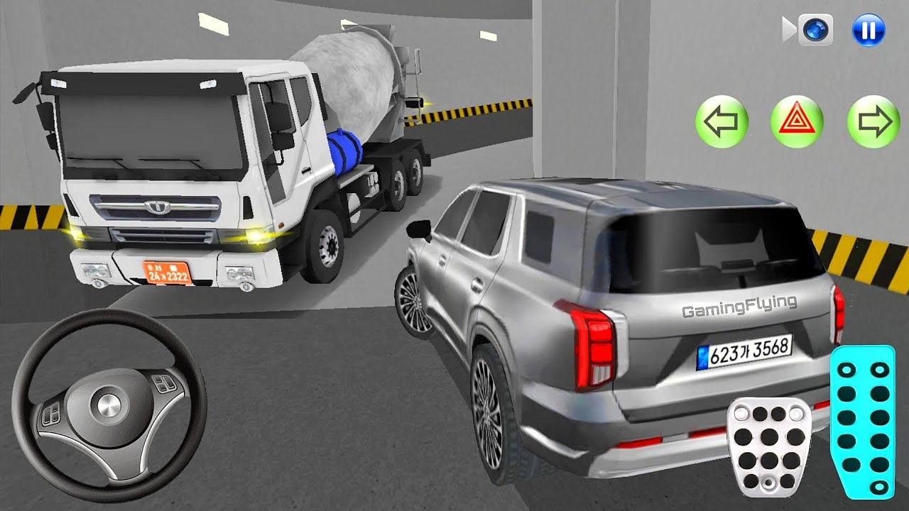New Cement Truck Stuck in Parking Garage - 3D Driving Class - 3D Driving Class Game - Car Game