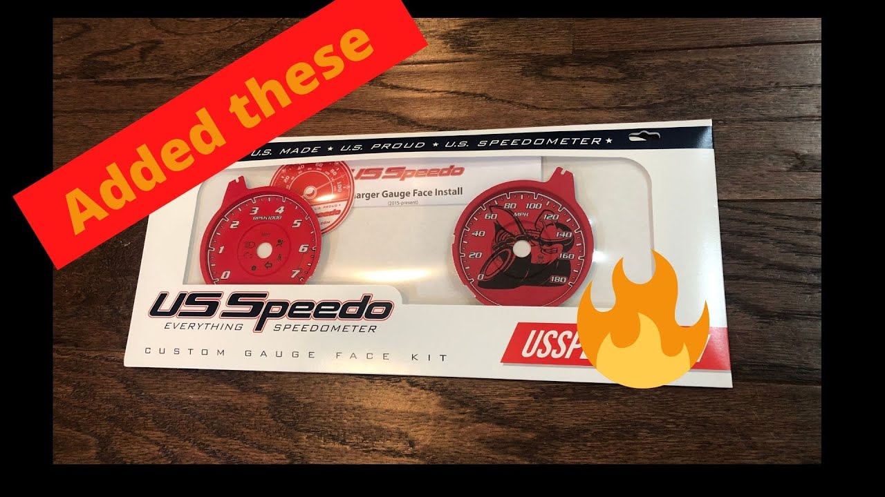 US Speedo custom gauge face install on my 2021 Charger Scat Pack