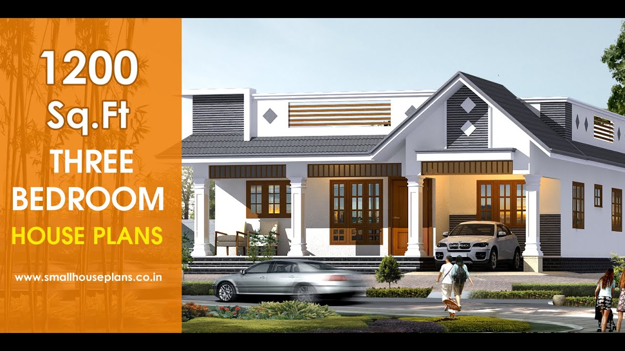 3 Bedroom House Plans with Car Parking (Ground Floor Only) #houseplansindia