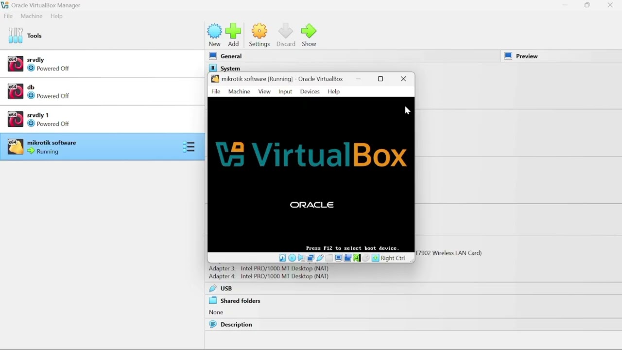 Install ISO Mikrotik menggunakan Virtualbox