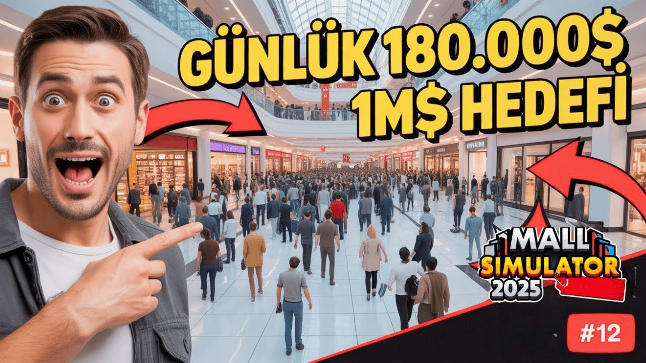 1M Hedefi! Kuyumcu, Çiçekçi ve Burger Dükkanıyla 180K Günlük Gelir | Mall Simulator 2025 #12