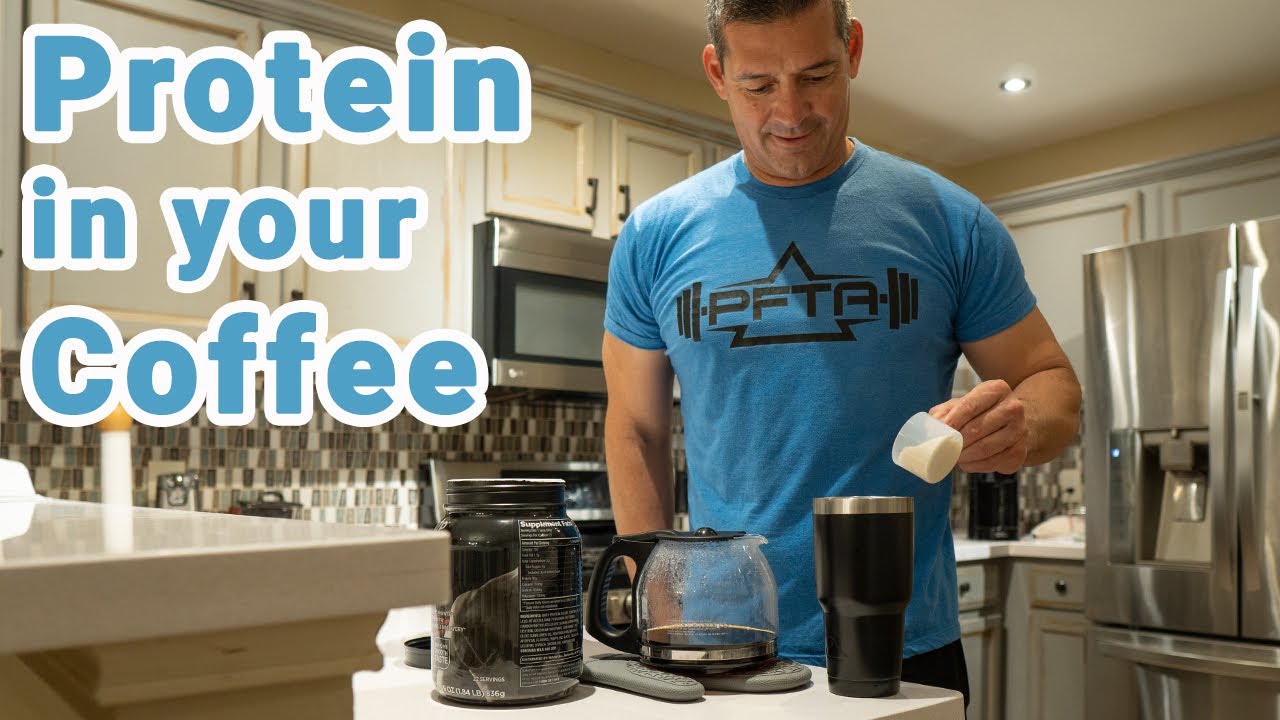 Coffee with Protein | A great pre-workout drink with carbs, protein, and caffeine. Enjoy!