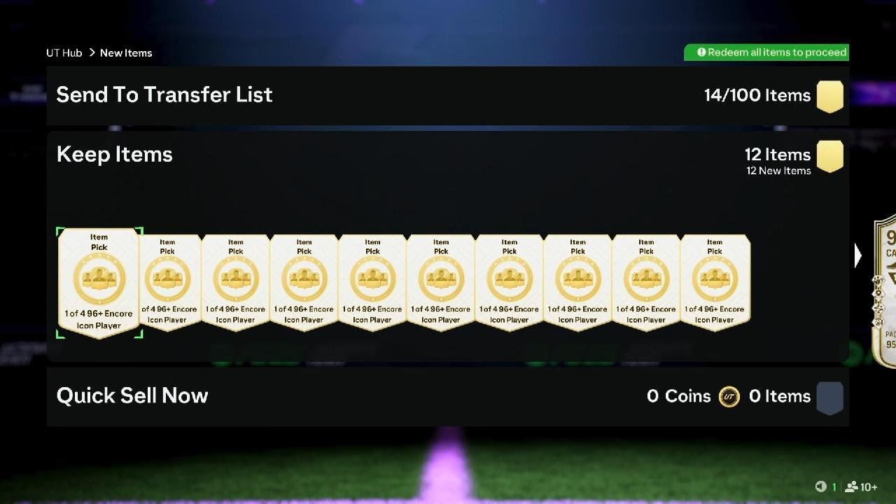 12 96+ icon pp quick and easy 💯 #fc25 #fifa #ultimateteam #icon #picks #ps5 #playstation 
