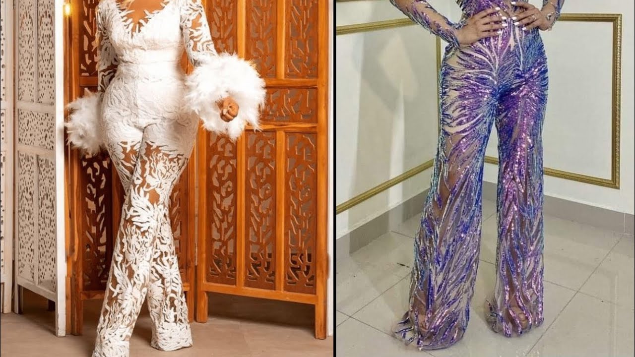HOW TO SEW A LACE JUMPSUIT WITH A SHORT LINING AND BACK LACING