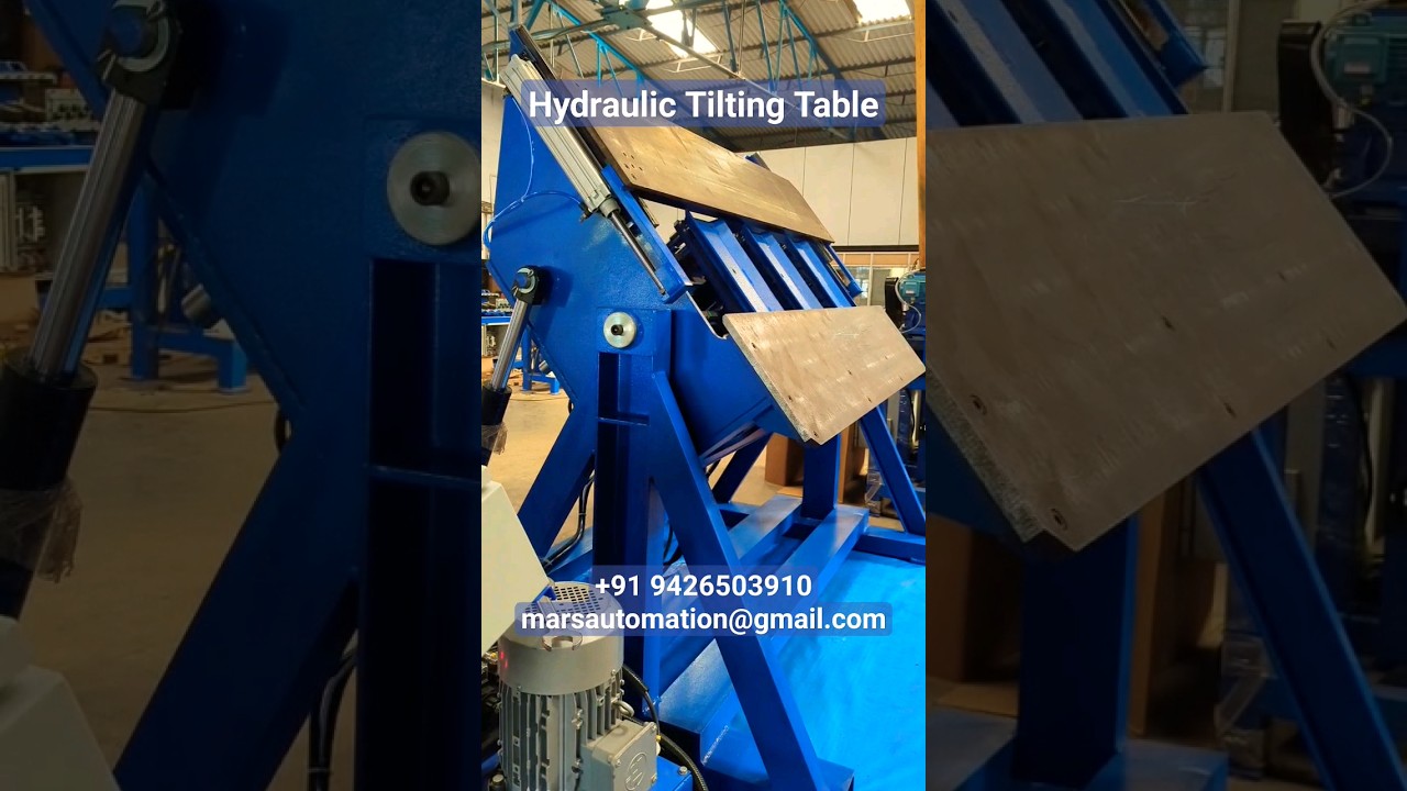 Hydraulic Tilting Table, 90 degree Hydraulic Tilting Table, Transformer Assembly Table, Core Stack