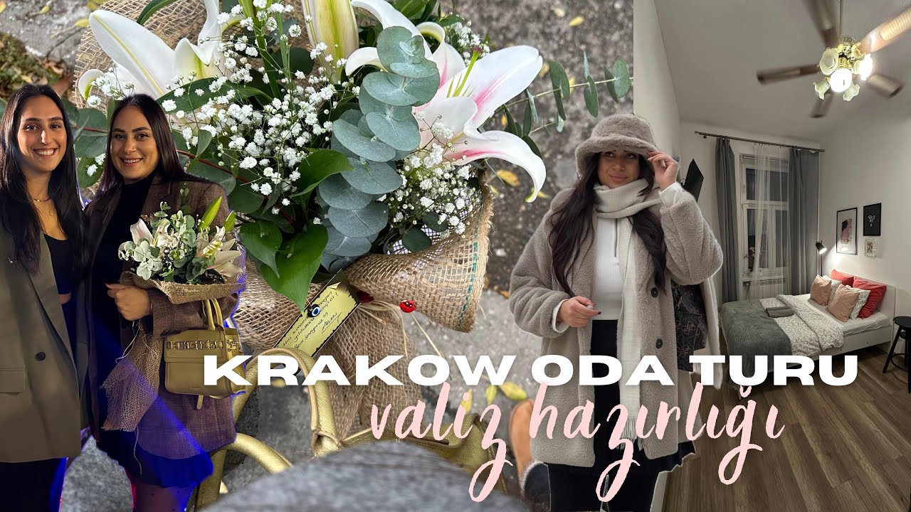 BEN GELDİM KRAKOW!🇵🇱☃️| oda turu, Simoşumun sergisi, yolculuk öncesi valiz hazırlığı, polonya