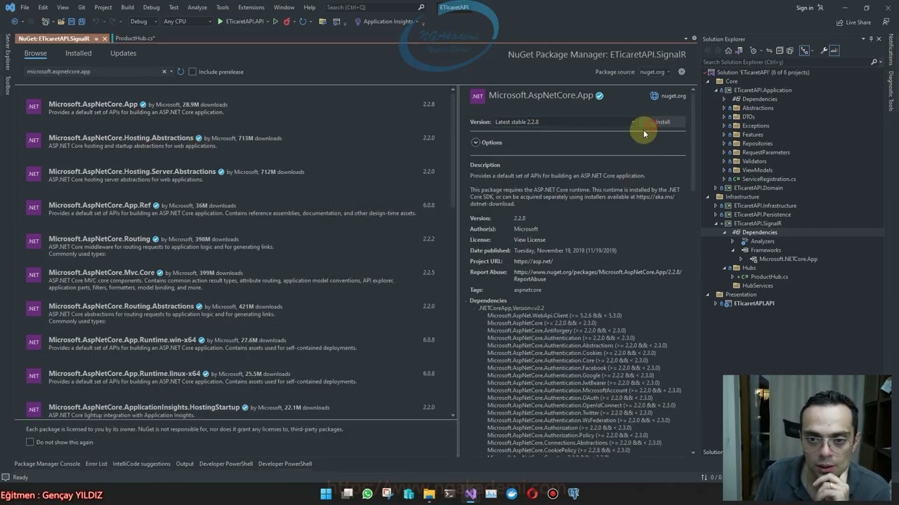 #50- Asp.NET Core 6 + Angular İle Mini E-Ticaret | Mimarisel Olarak SignalR Altyapı Entegrasyonu