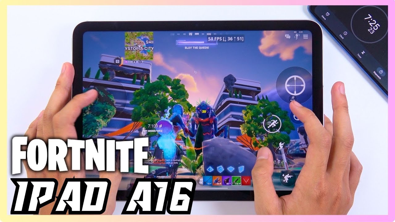 iPad A16 Fortnite Mobile Gaming test | Apple A16