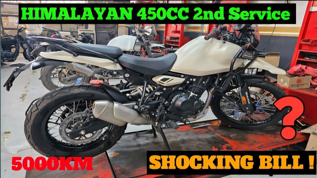 HIMALAYAN 450CC 2nd SERVICE | Himalayan 450 2nd Service Cost|Ownership ReviewDetailed Service Review