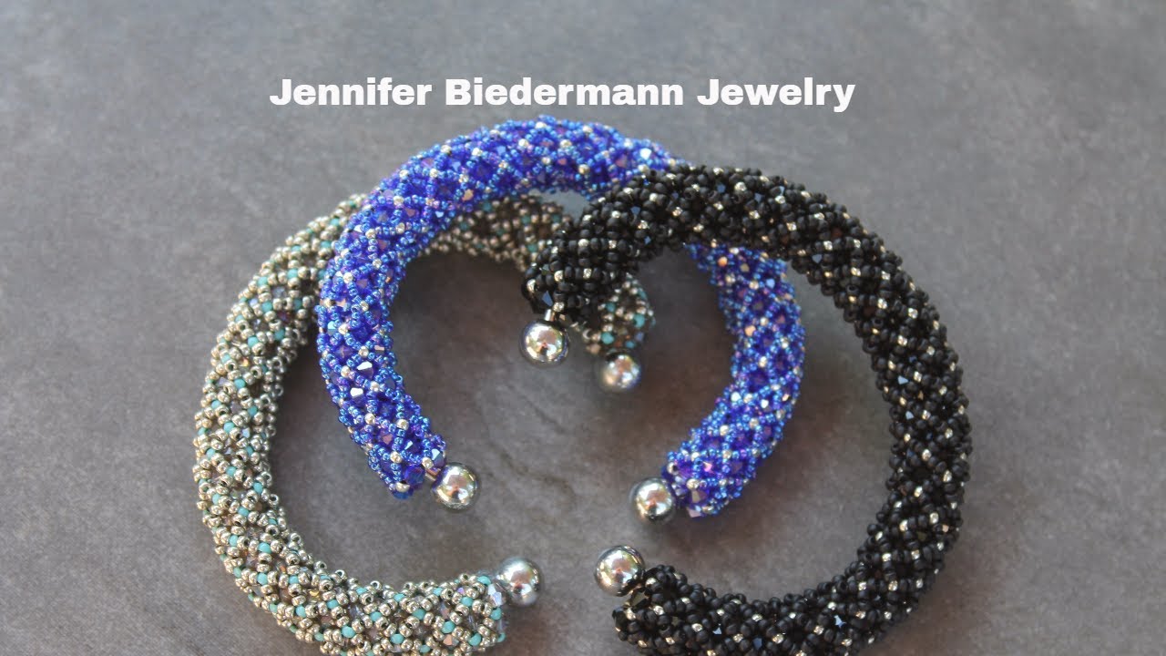 Regal netted crystal bracelet tutorial
