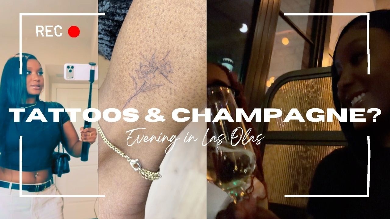 New Tattoos & Champagne? 🥂 | Girls’ Day in South Florida: I Tried a New Restaurant!