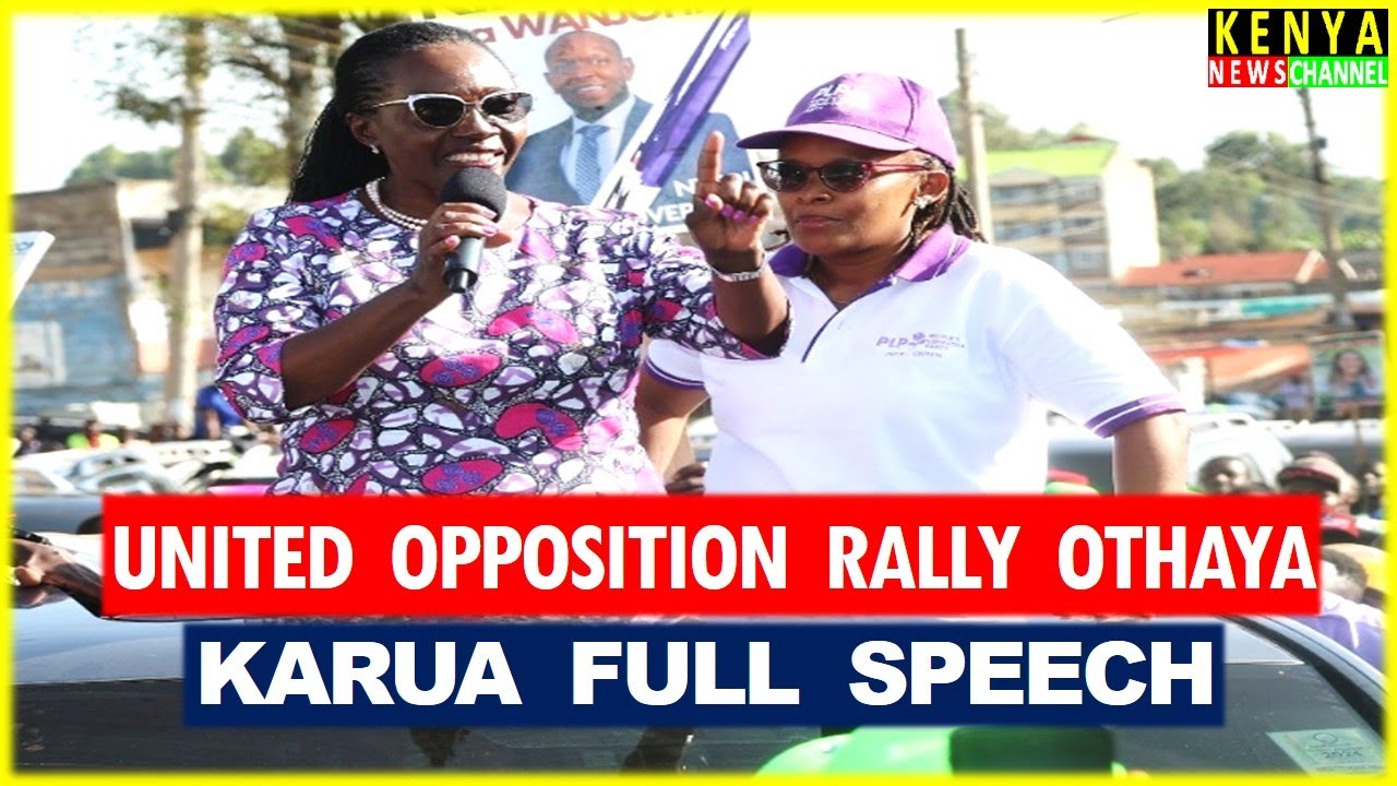 NO MERCY as Angry Martha Karua DESTROYS Ruto today in Othaya with Gachagua, Matiangi and Kalonzo