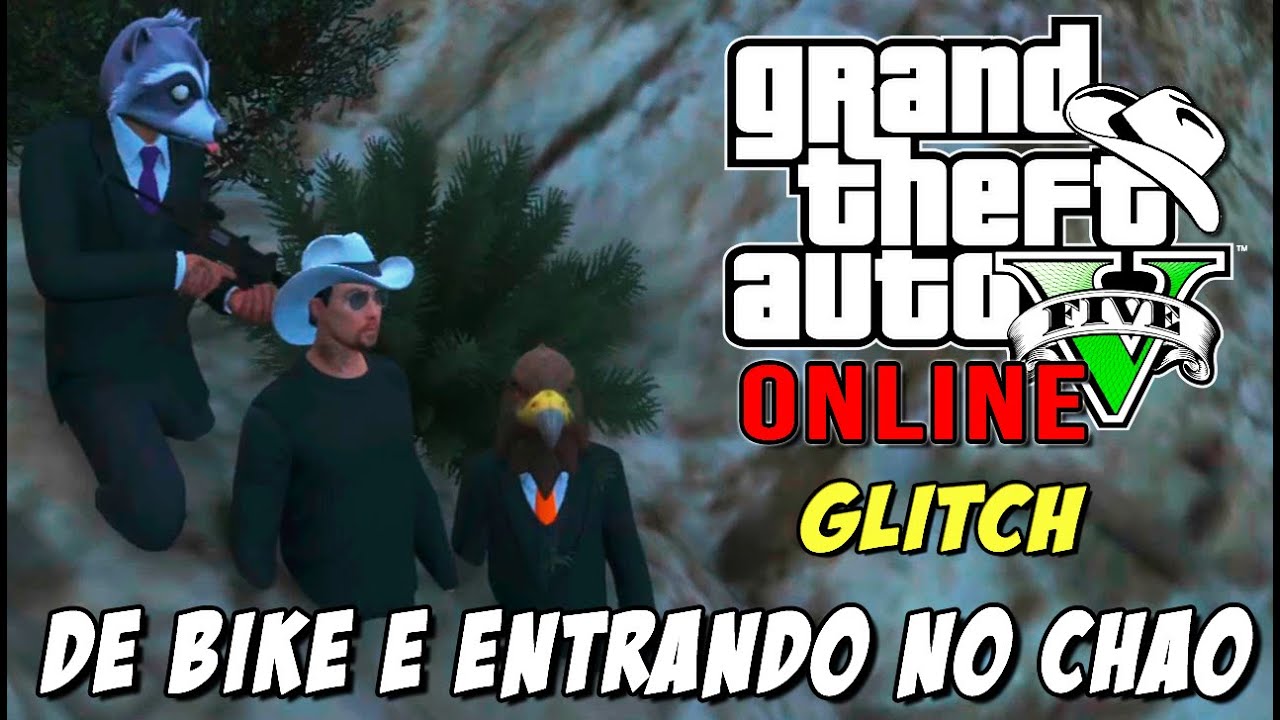 GTA 5 Online - Glitch da bicicleta Hue, entrando no chão e pés brancos ?!