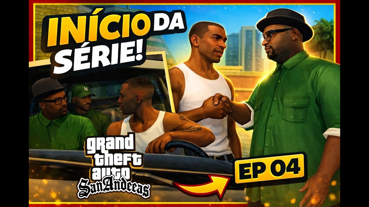ROLE COM OS PARÇA, TIROTEIO NA QUEBRADA  😱 | GTA SA EP 04 #gtasanandreas
