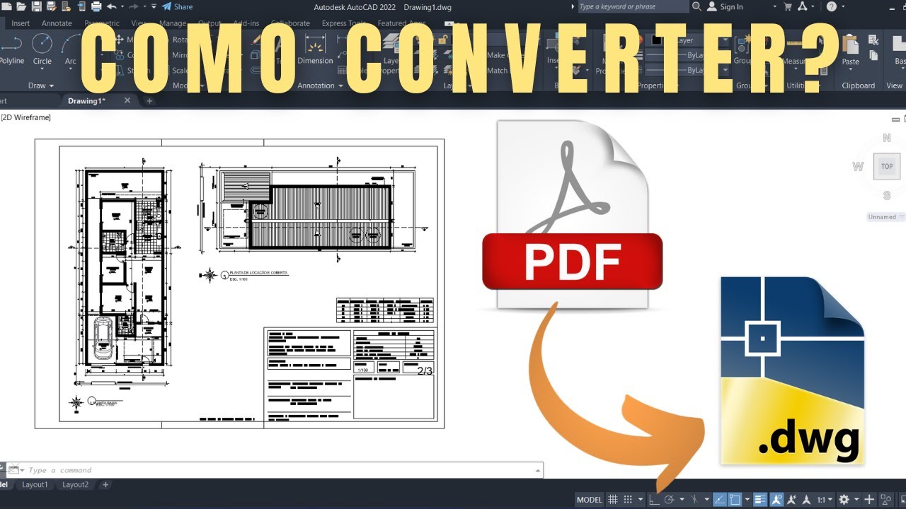 PDF para DWG
