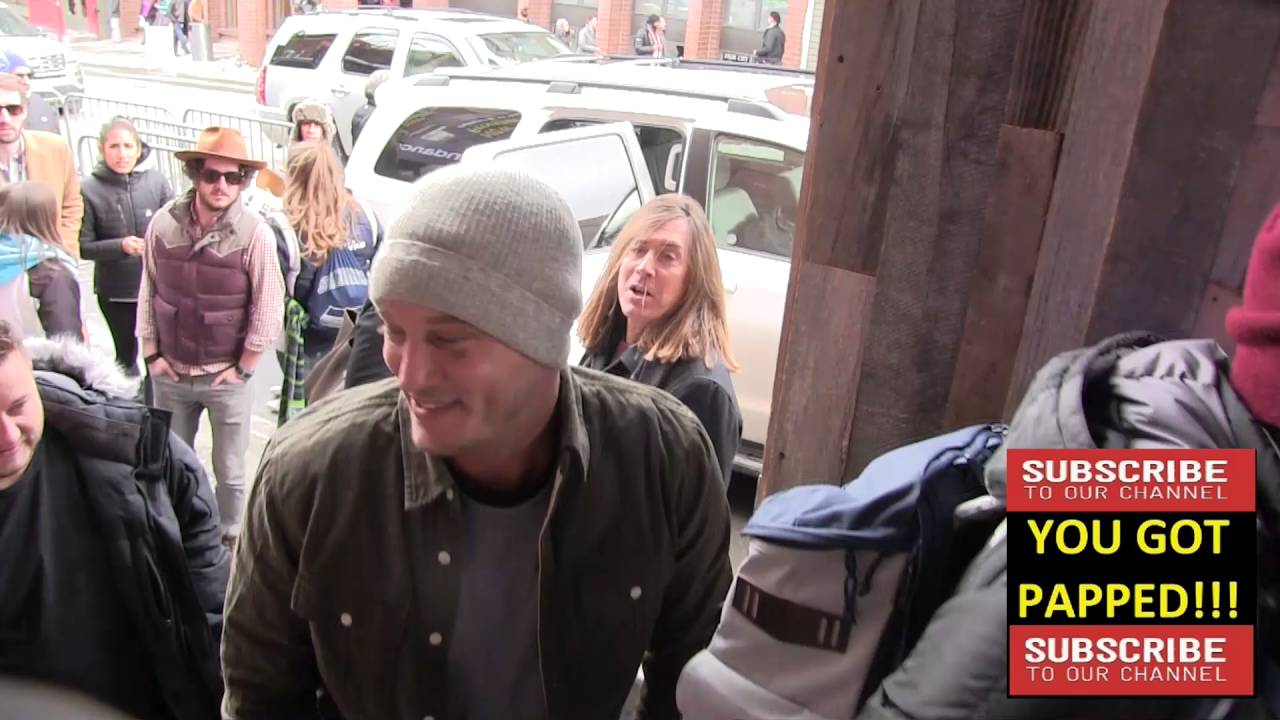 Travis Fimmel on Main Street in Park City Utah for Sundance Film Festival