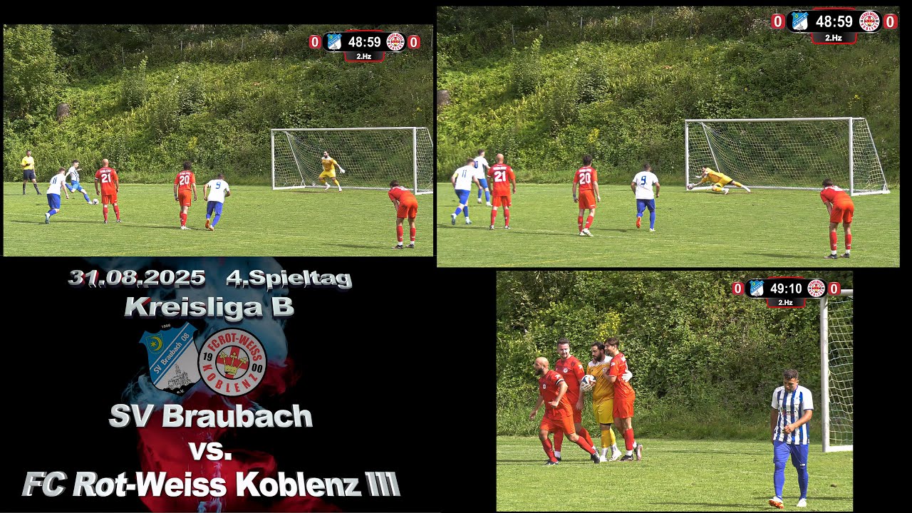 Kreisliga B: SV Braubach vs. FC Rot-Weiss Koblenz III