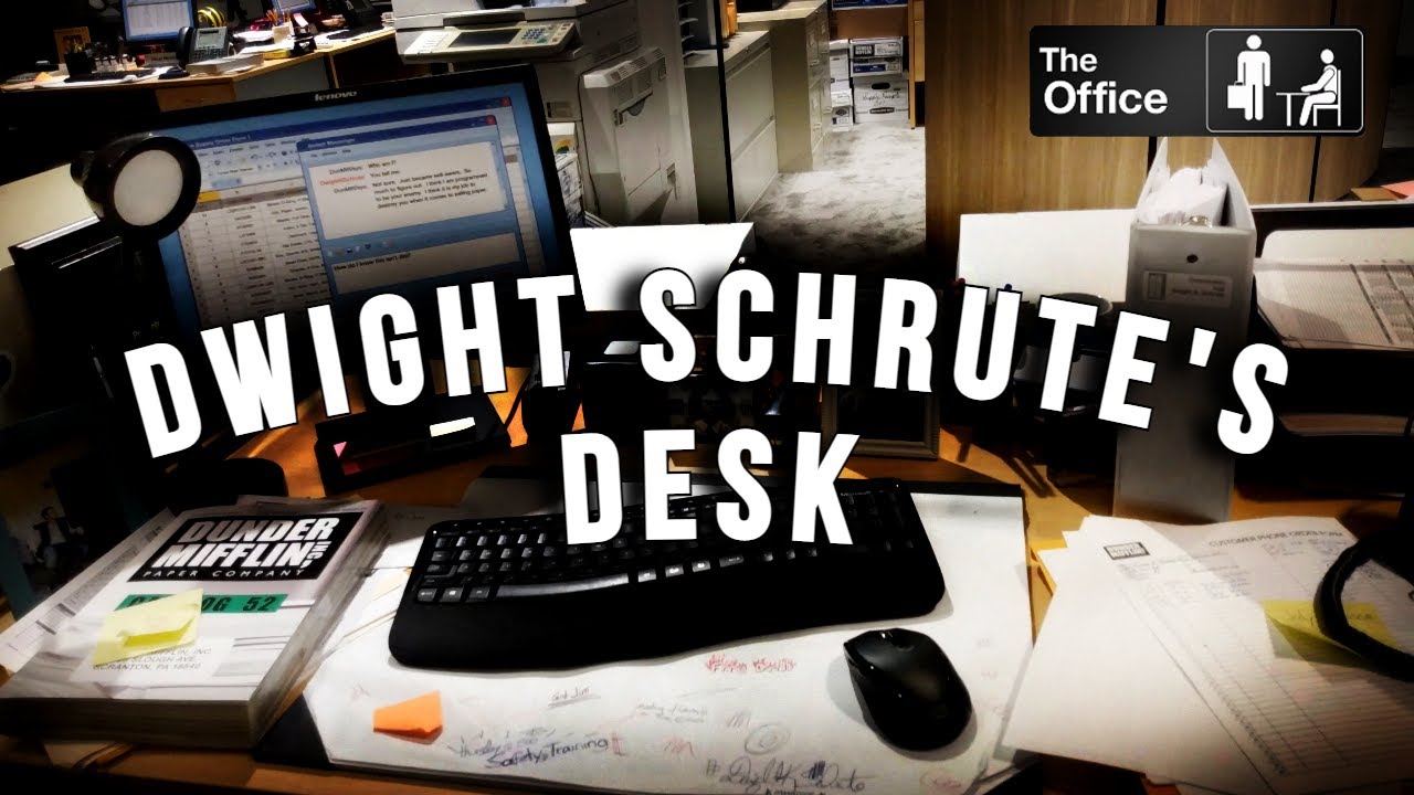 Dwight Schrute's Desk 🖨️ The Office 🏬 | Keyboard, writing, office atmosphere