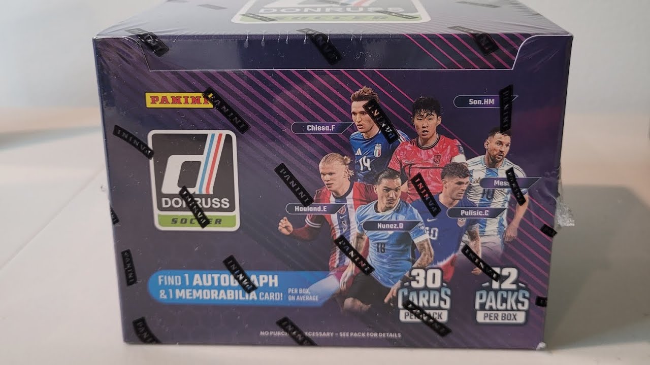 2024-25 PANINI DONRUSS SOCCER HOBBY BOX REVIEW. FIRST TIME PULLING WORLD CUP CHAMPIONS AUTO AND ...
