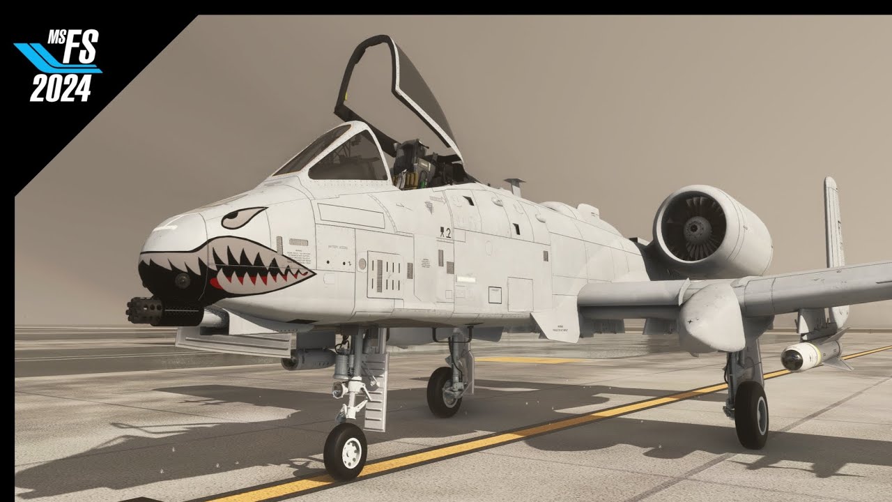 MSFS2024 | A-10 | Charleston AFB to Columbia Airport | ChasePlane | Ultra 4K  