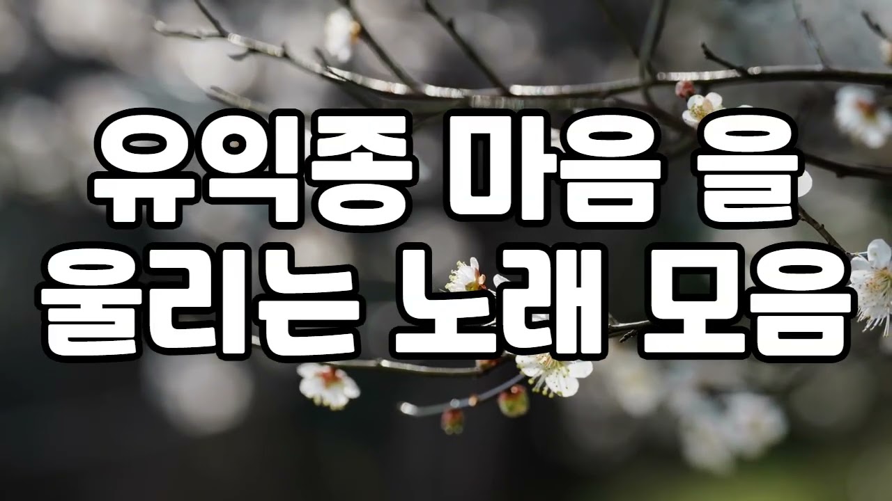 유익종 마음을 울리는 노래모음 